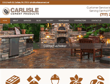 Tablet Screenshot of carlislecement.net